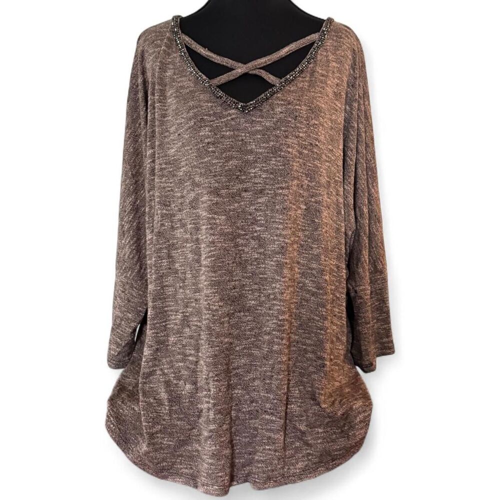 Juicy-couture Women's Brown and Grey Jumper